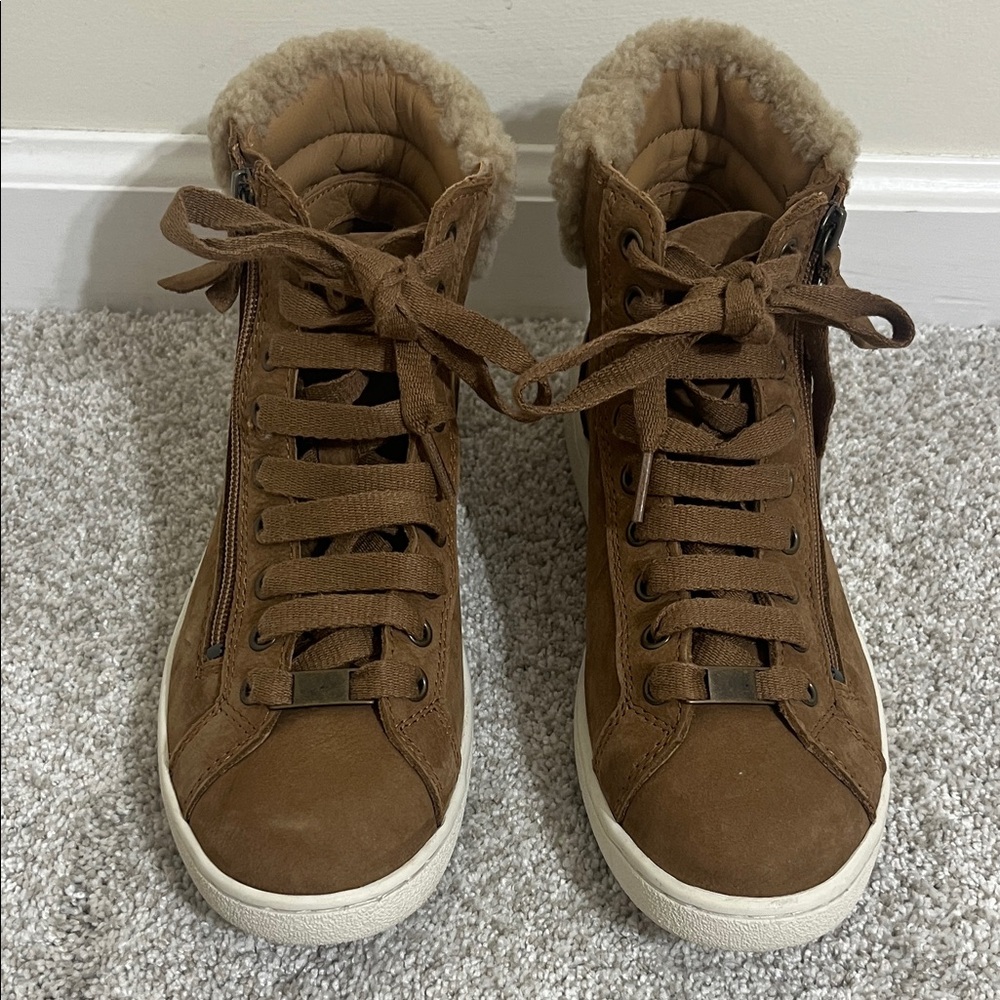 UGG Women's Tan High-Top Sneakers